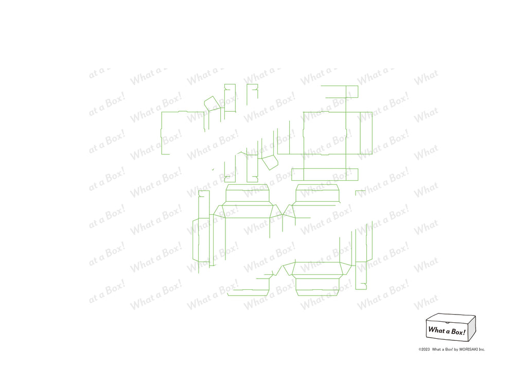 高級チョコケース【サンプル展開図】