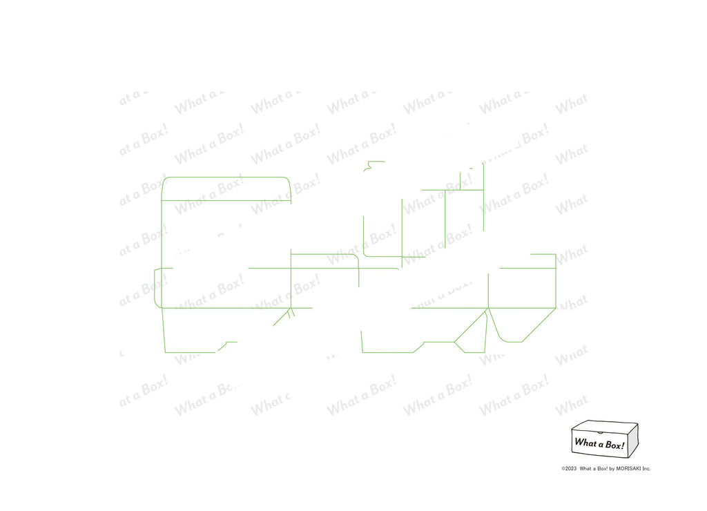 仕切一体型ケース【サンプル展開図】