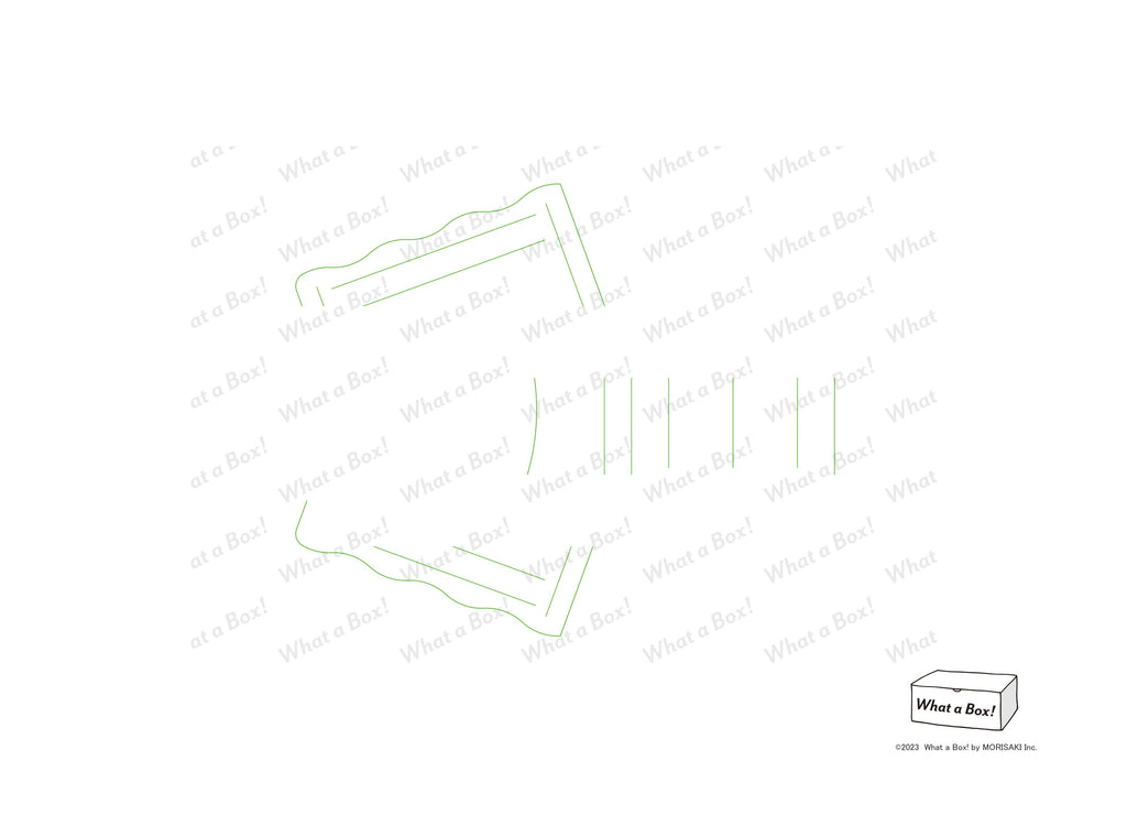 パンフ入れスタンドPOP【サンプル展開図】