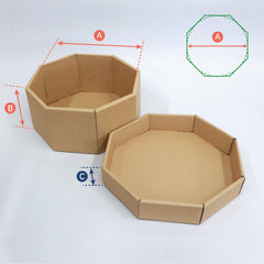 Octagonal cardboard case