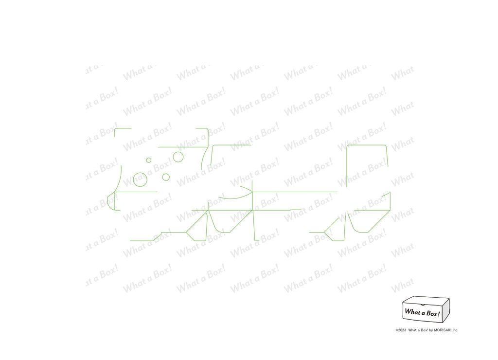 ドーム型ケース【サンプル展開図】