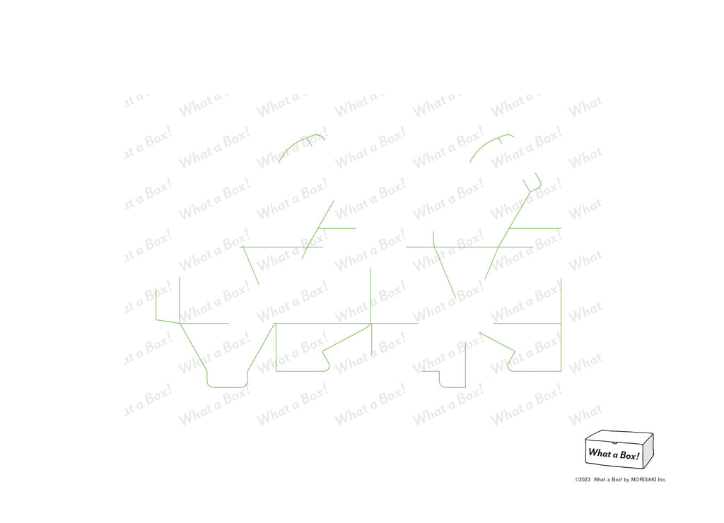 変則六角形ケース【サンプル展開図】