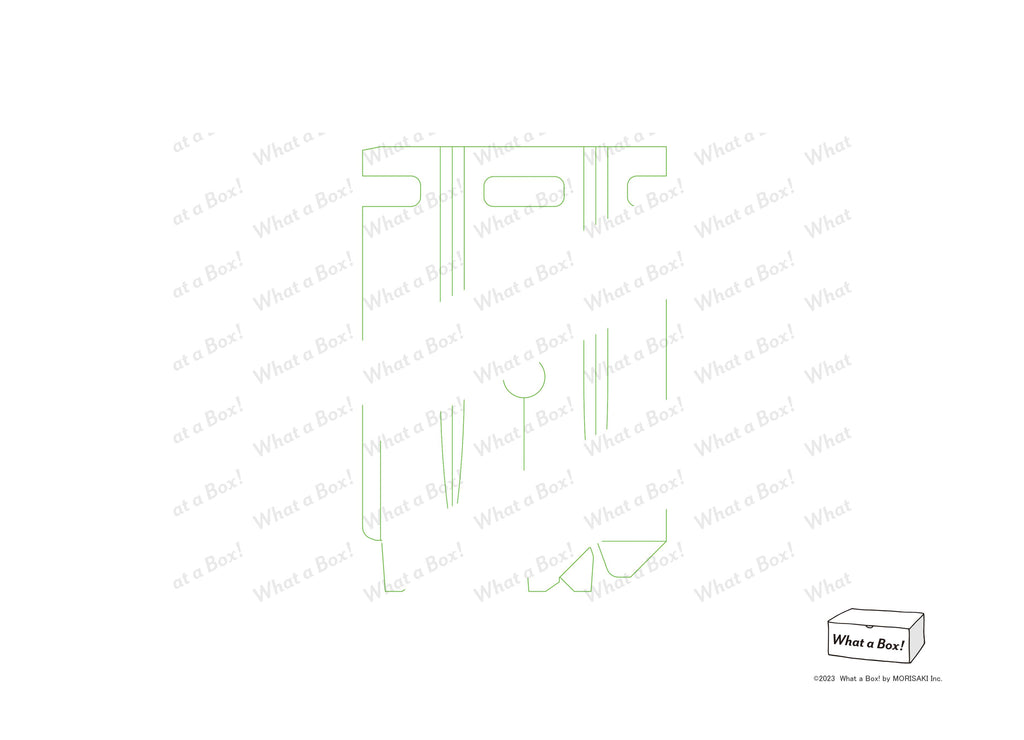 持持ち運べるボトルケース【サンプル展開図】