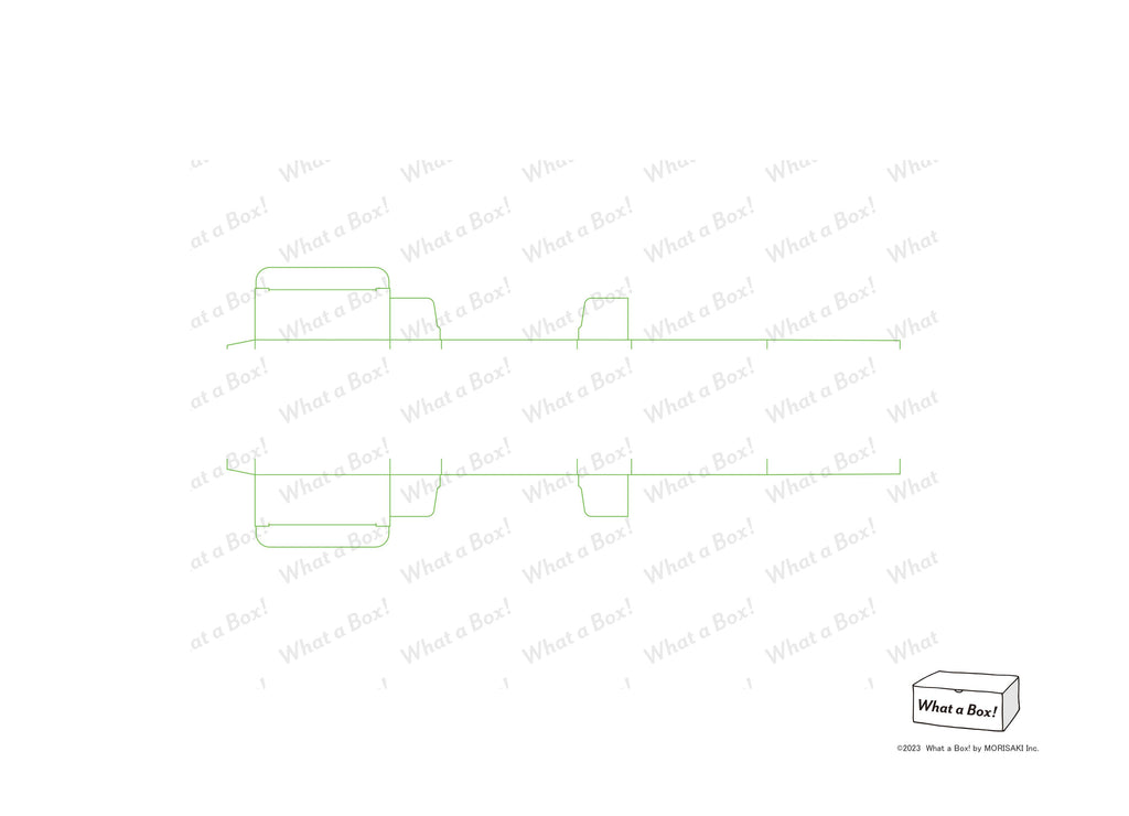 仕切一体式石けん箱【サンプル展開図】