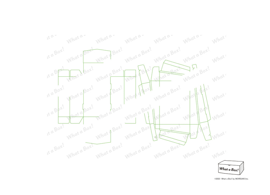 Diagonal box with lid